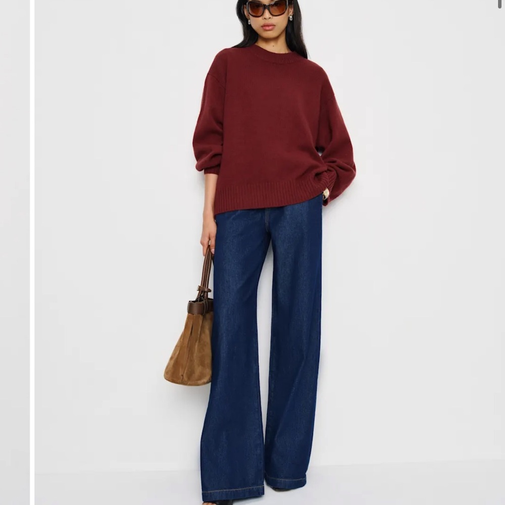 Reformation Cove Cashmere Oversized Crew